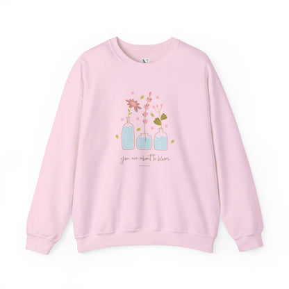 You are about to Bloom, Crewneck Sweatshirt