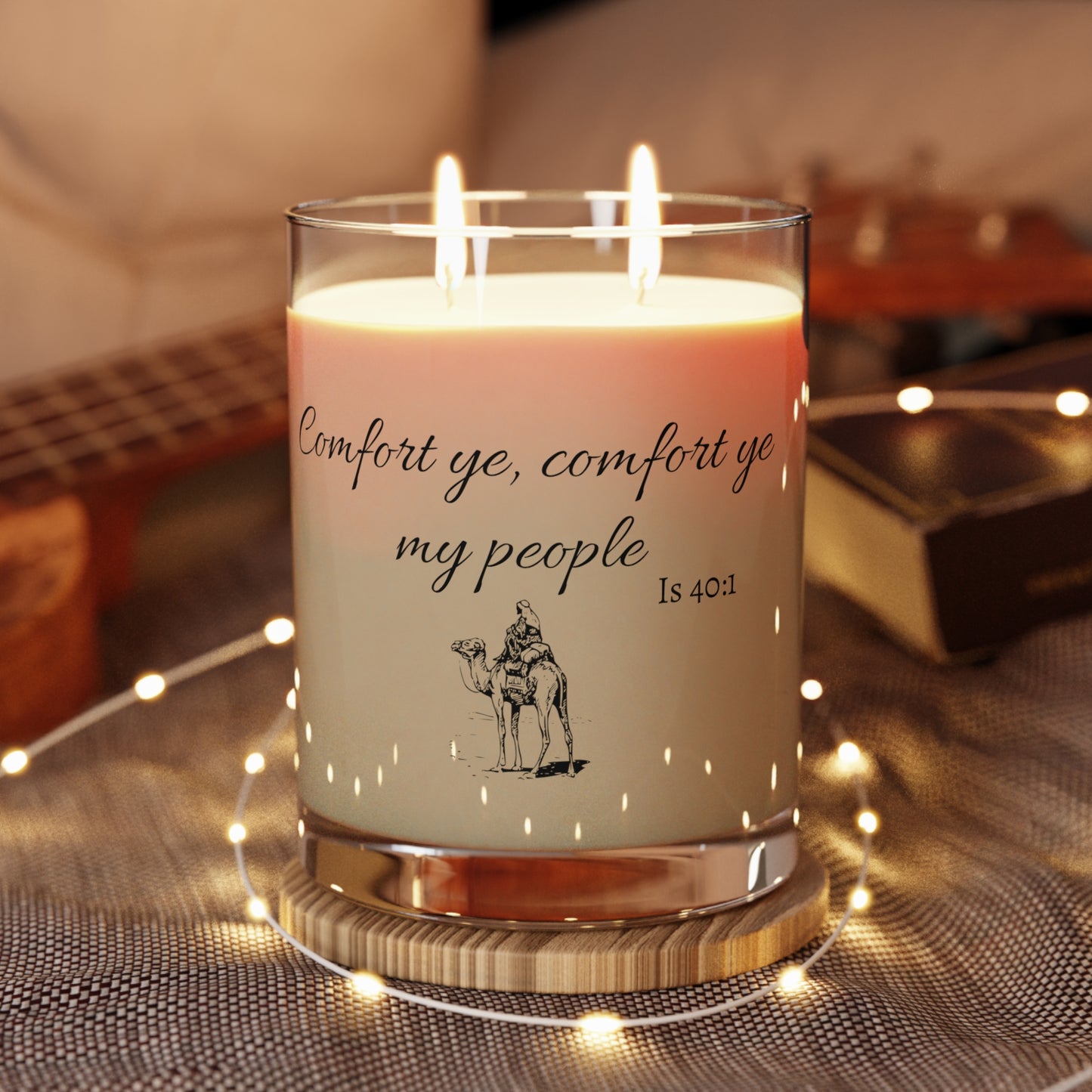 Comfort ye, Comfort ye My People (Is 40:1), Seventh Avenue Scented Candle, Full Glass, 11oz