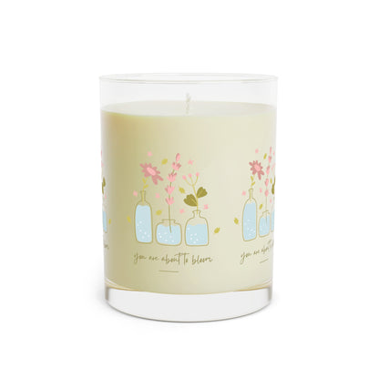 You are about to Bloom, Seventh Avenue Scented Candle, Full Glass, 11oz