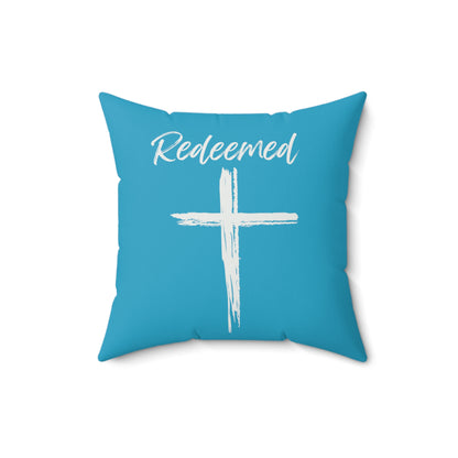 Redeemed Faux Suede Square Pillow 16 x 16