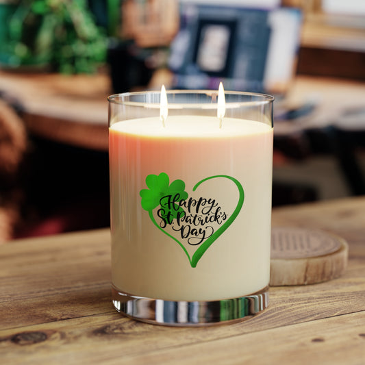 St. Patrick's Day with Heart, Seventh Avenue Scented Candle, Full Glass, 11oz