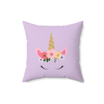 Unicorn, Faux Suede Square Pillow 16 x 16