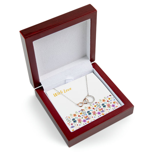 With Love Infinity Circle Necklace (LED Box)