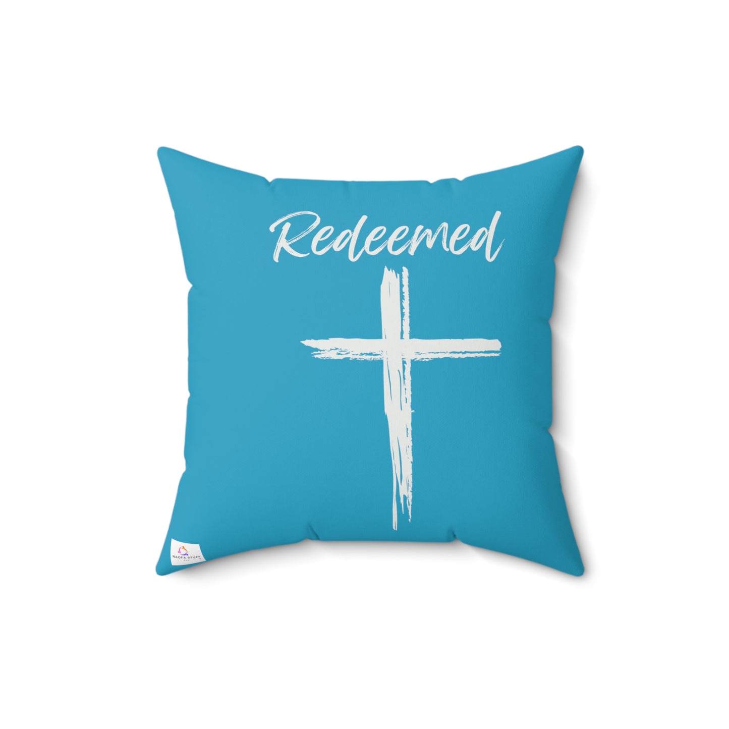 Redeemed Faux Suede Square Pillow 16 x 16