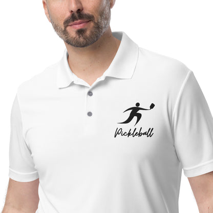 Adidas performance polo shirt, Embroidered Pickleball