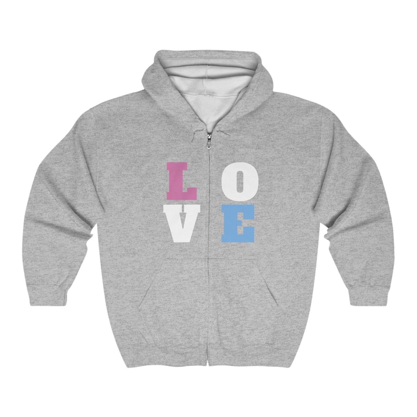 Love Hoodie Sweatshirt (Zipped)