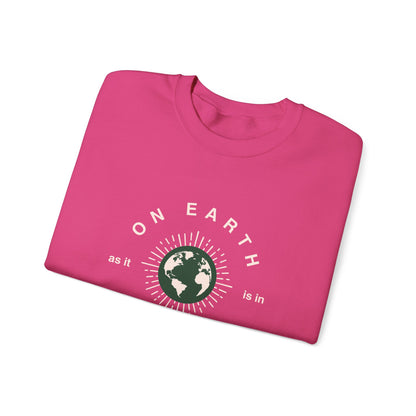 Heavenly Crewneck Sweatshirt - 'On earth as it is in Heaven'