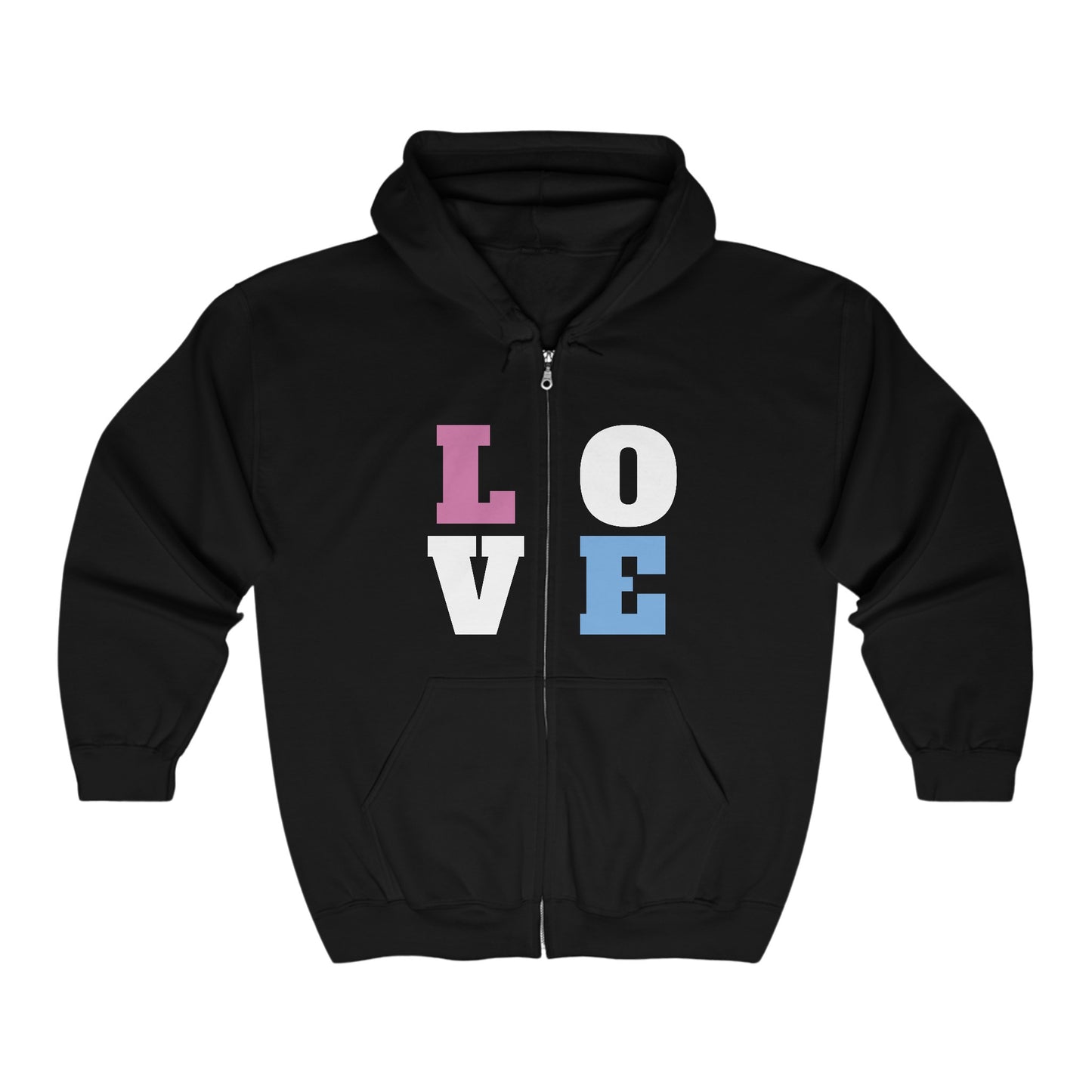 Love Hoodie Sweatshirt (Zipped)