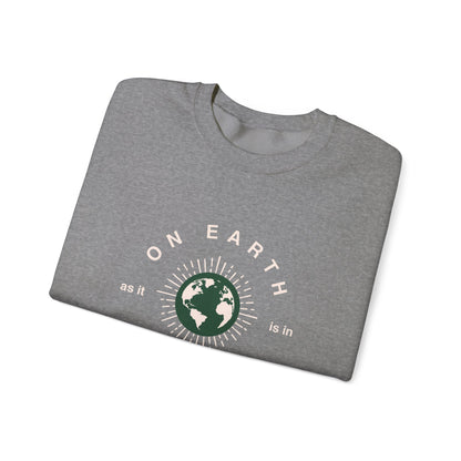 Heavenly Crewneck Sweatshirt - 'On earth as it is in Heaven'