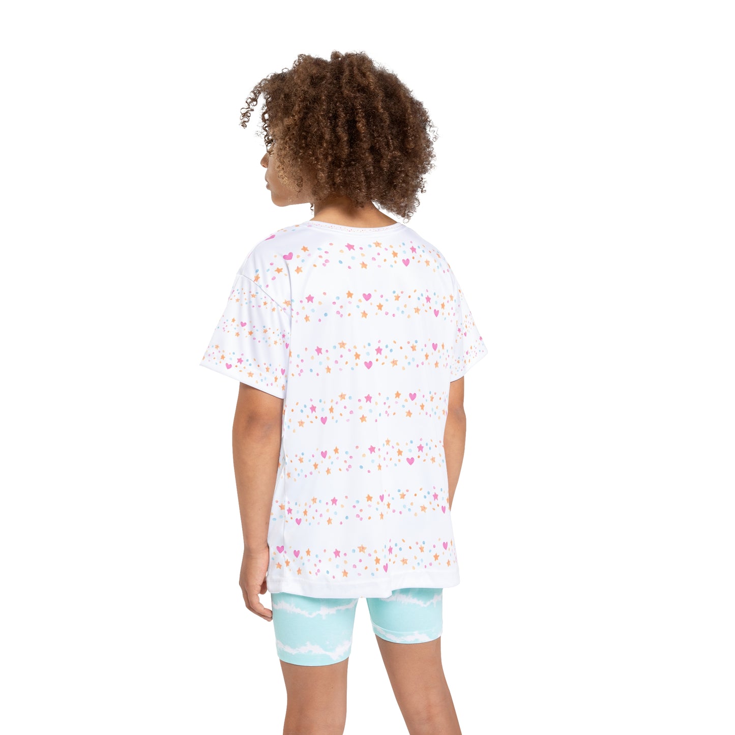 Floral Abstract Stripes, Kids Sports Jersey (AOP)