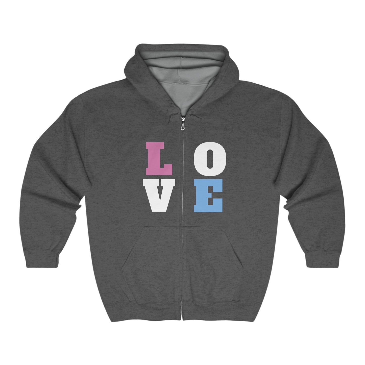 Love Hoodie Sweatshirt (Zipped)