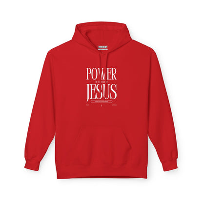 Christian Fleece Hoodie - Power in the Name of Jesus