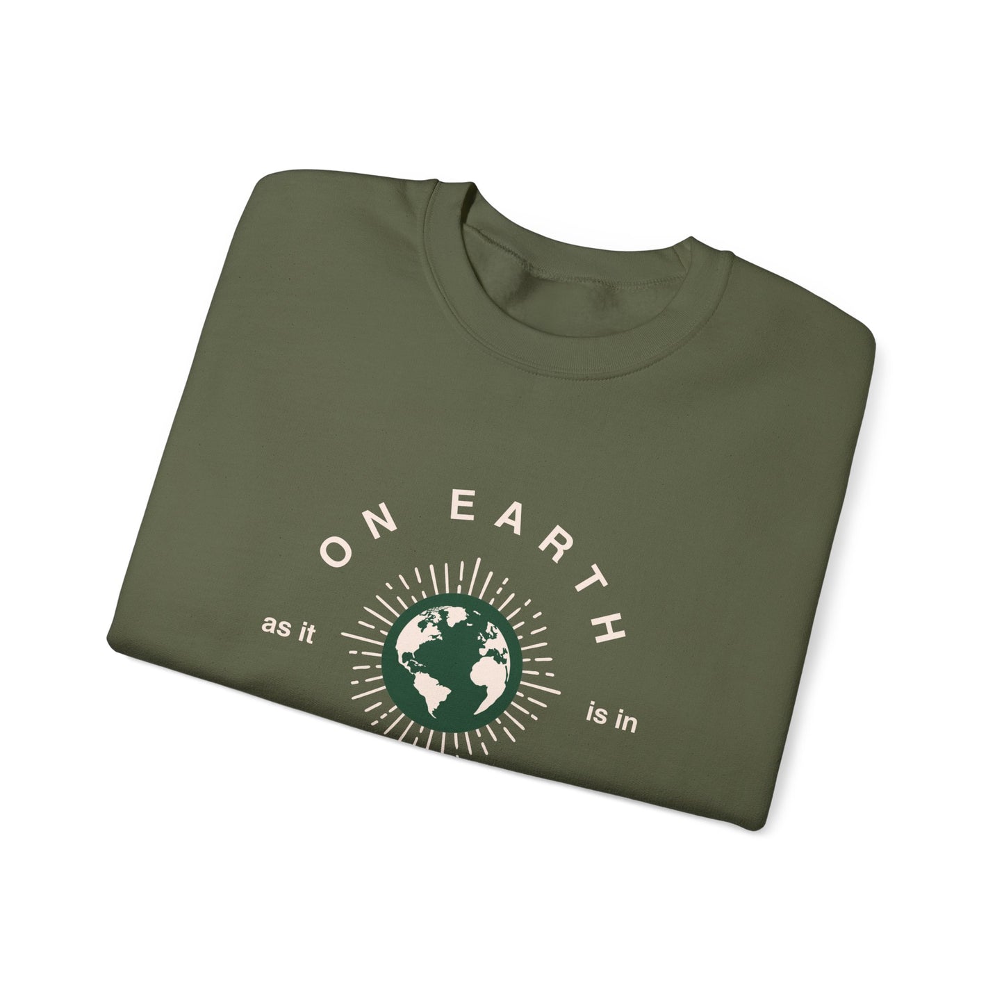 Heavenly Crewneck Sweatshirt - 'On earth as it is in Heaven'