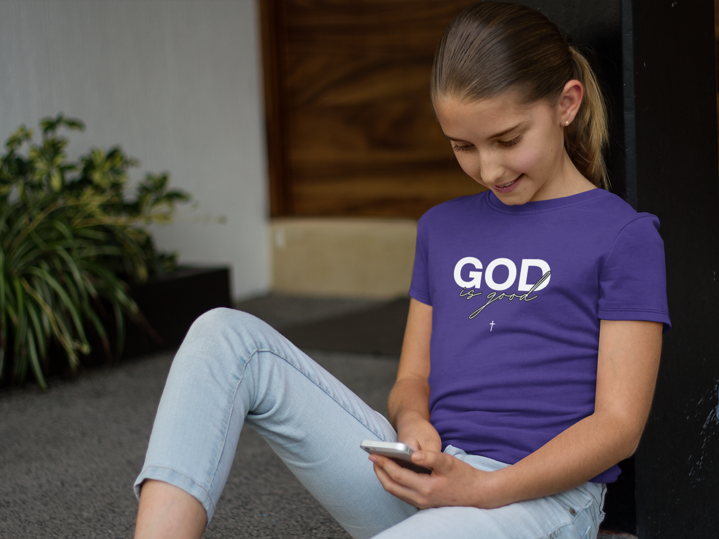 Kids God is Good...All The Time Tee (front and back print)